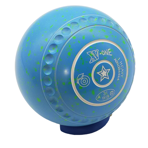 Greenmaster Power Size 2 Dark Blue Wave Logo - Dimpled/Gripped
