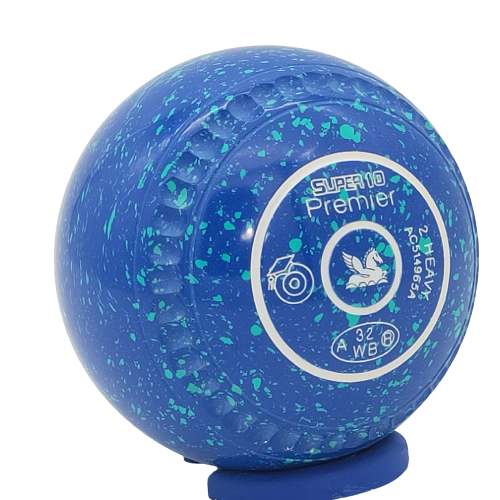 Greenmaster Super 10 Premier Size 2 Gripped Blue Mint