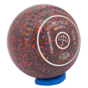 Premier Infinity Size 4 Crimson-Orange Gripped - Made exclusively by Taylor Bowls - Umbrella Logo