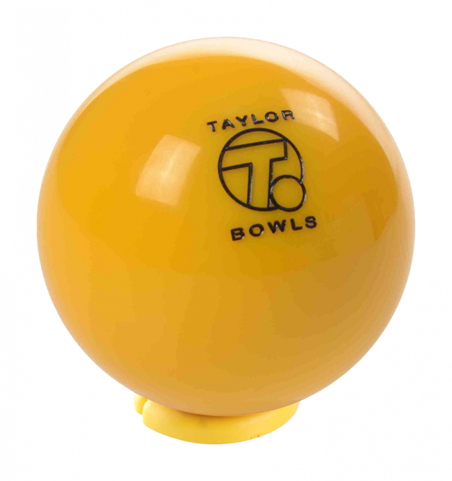 Taylor Yellow Heavyweight Outdoor Lawn Bowls Jack