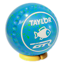 Taylor GTR Lawn Bowl Size 0 Sky Blue/Lime Fish Logo - Halfpipe