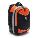 [B4270  Black/Orange/Silver] Freestyler Lawn Bowls Trolley Bag &amp; Backpack (Black/Orange/Silver)