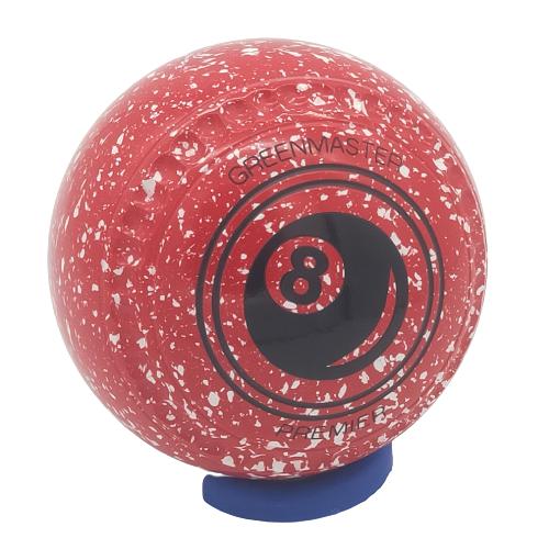 Premier Size 4 Red/White 8 Ball Logo - Dimple