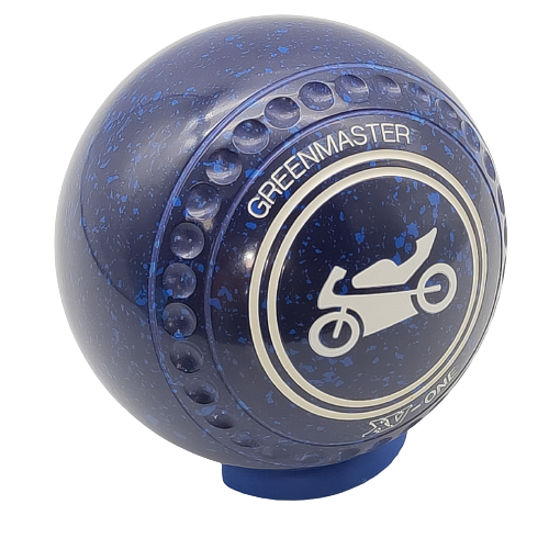 Greenmaster XV1 Size 2 Dark Blue Motorbike Logo - Dimpled