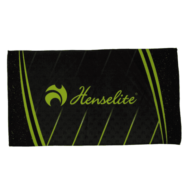 Henselite Dri Tec Towel - Black/Lime