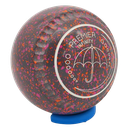 Premier Infinity Size 4 Crimson-Orange Gripped - Made exclusively by Greenmaster Bowls Scotland - Umbrella Logo