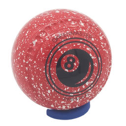 [PREM4AA503084A] Premier Size 4 Red/White 8 Ball Logo - Dimple